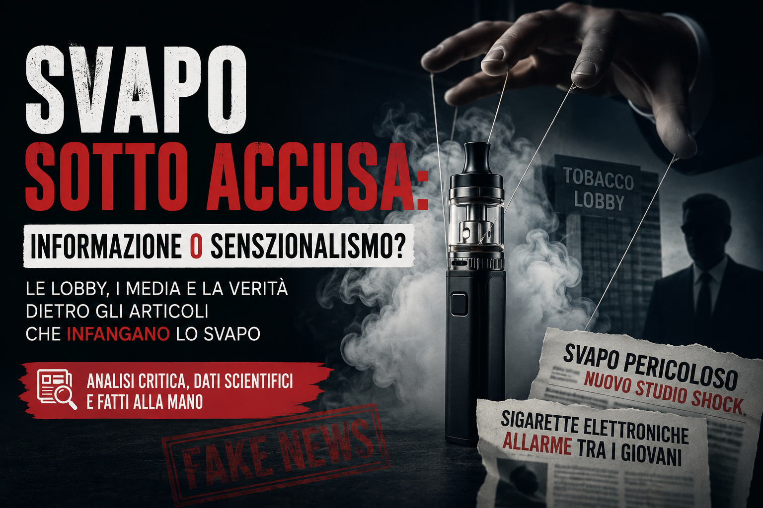 Svapo sotto accusa: informazione o sensazionalismo? Una riflessione sul racconto dei media