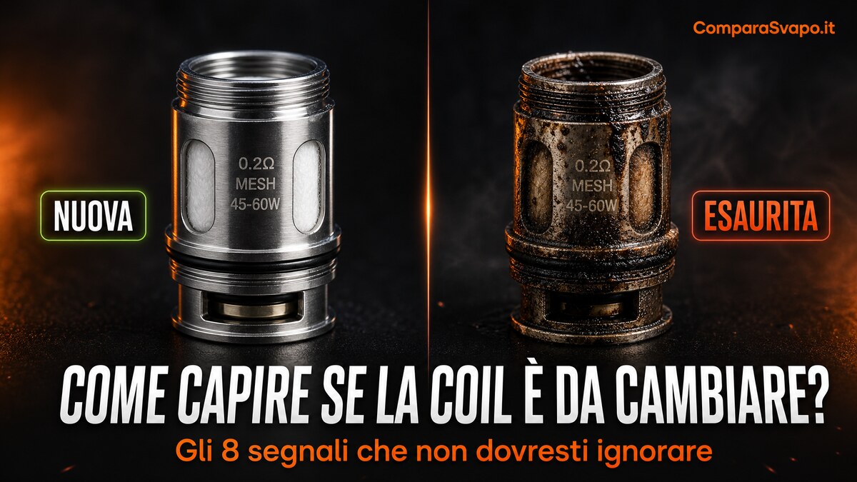 Come capire quando cambiare la coil della sigaretta elettronica: gli 8 segnali da non ignorare
